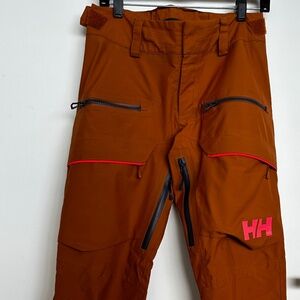HELLY HANSEN ULLR RELAXED SKI SNOWBOARD PANTS XS/TP tobacco